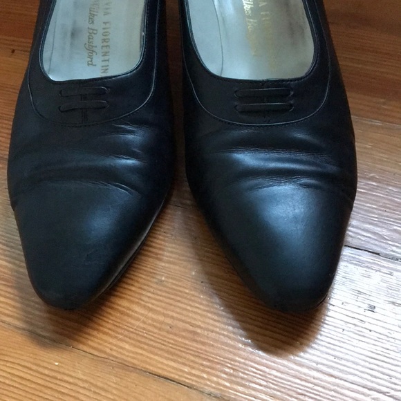 Silvia Fiorentina black leather pump - Picture 2 of 8